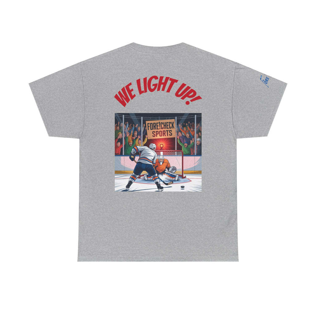 We Light Up! Ice Hockey Tee