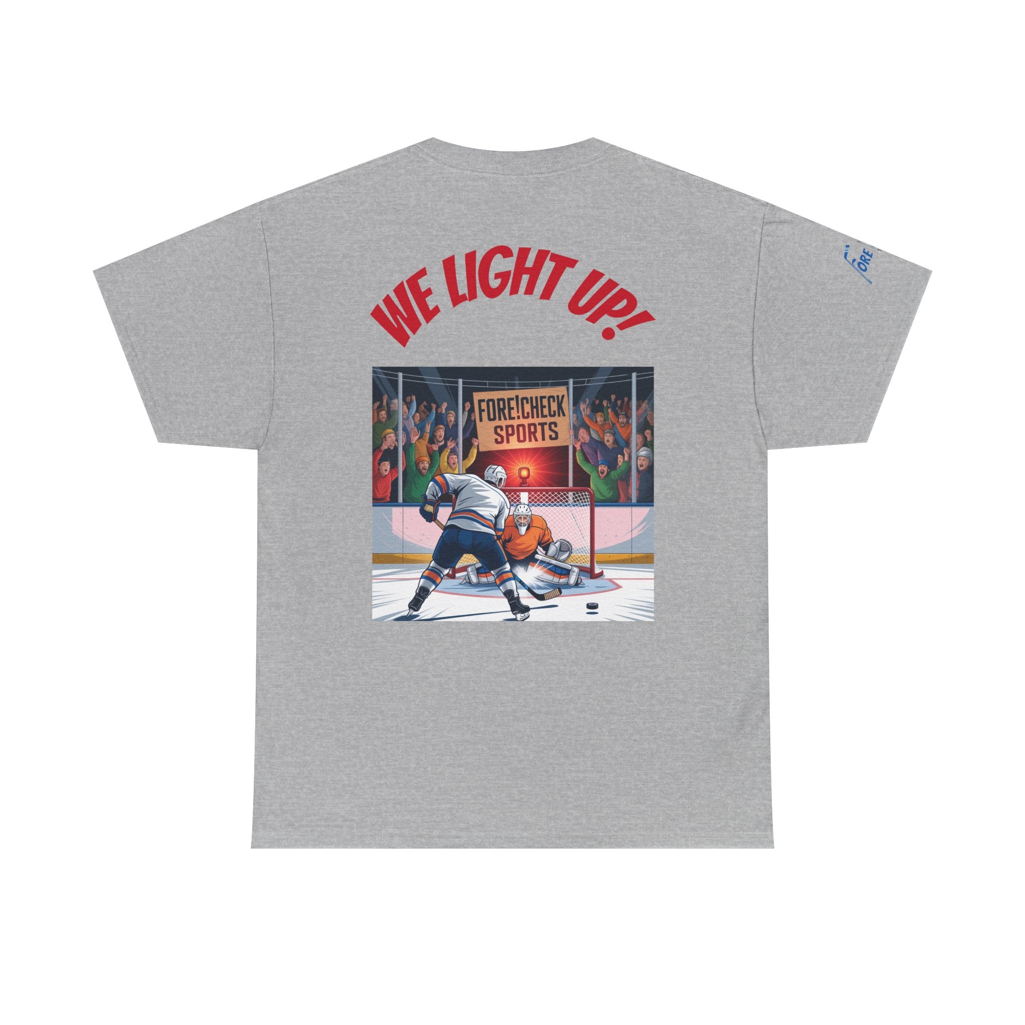 We Light Up! Ice Hockey Tee