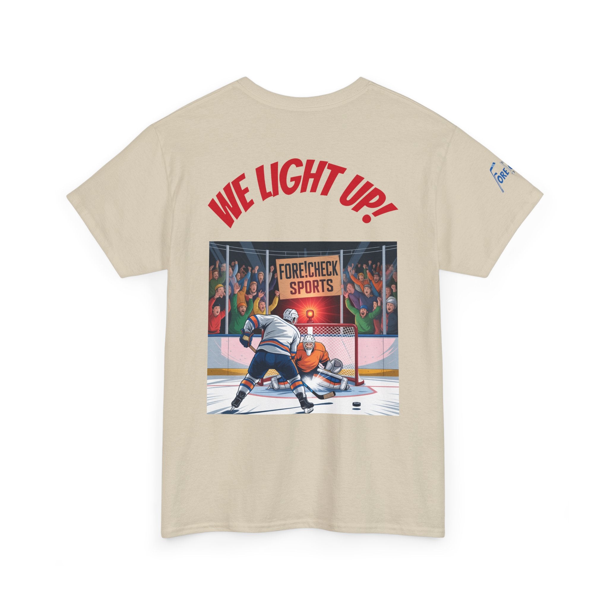 We Light Up! Ice Hockey Tee