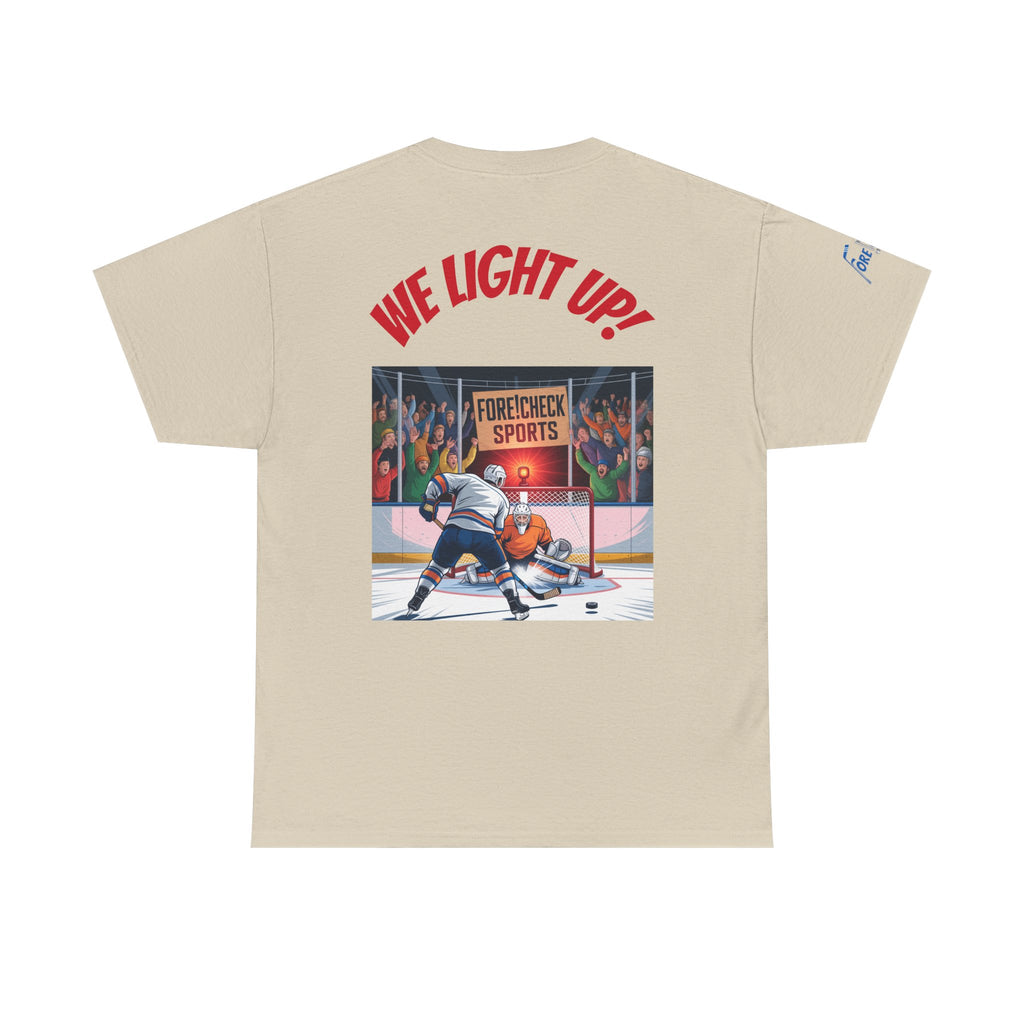 We Light Up! Ice Hockey Tee