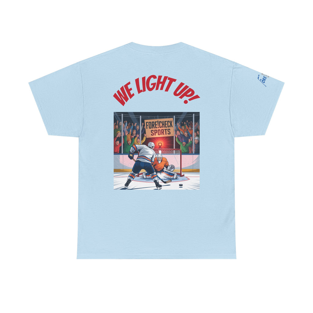 We Light Up! Ice Hockey Tee