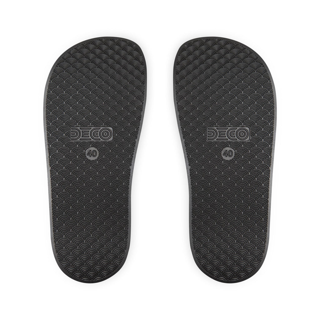 F!CK Mini Logo — Men's Removable‑Strap Sport Slides