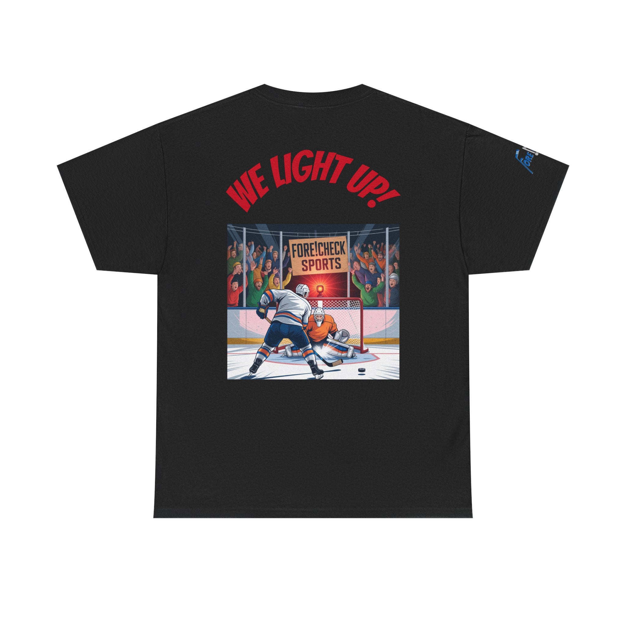 We Light Up! Ice Hockey Tee