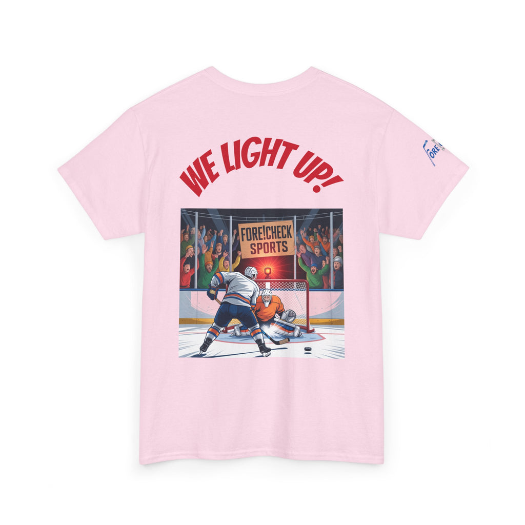 We Light Up! Ice Hockey Tee