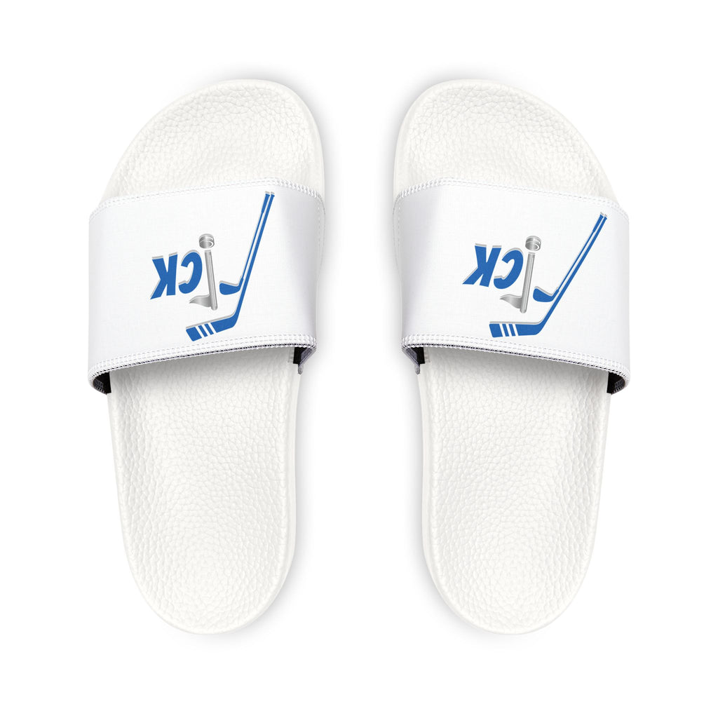 F!CK Mini Logo — Men's Removable‑Strap Sport Slides
