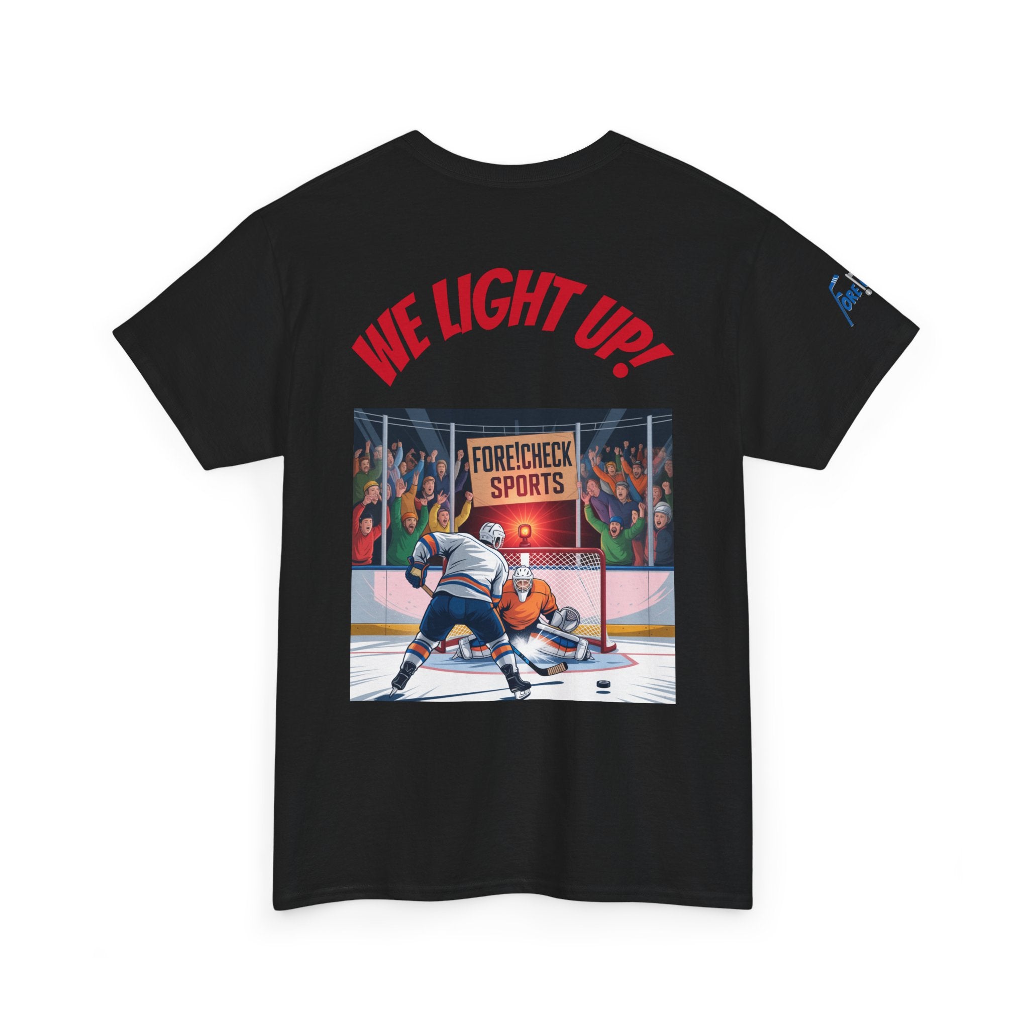 We Light Up! Ice Hockey Tee