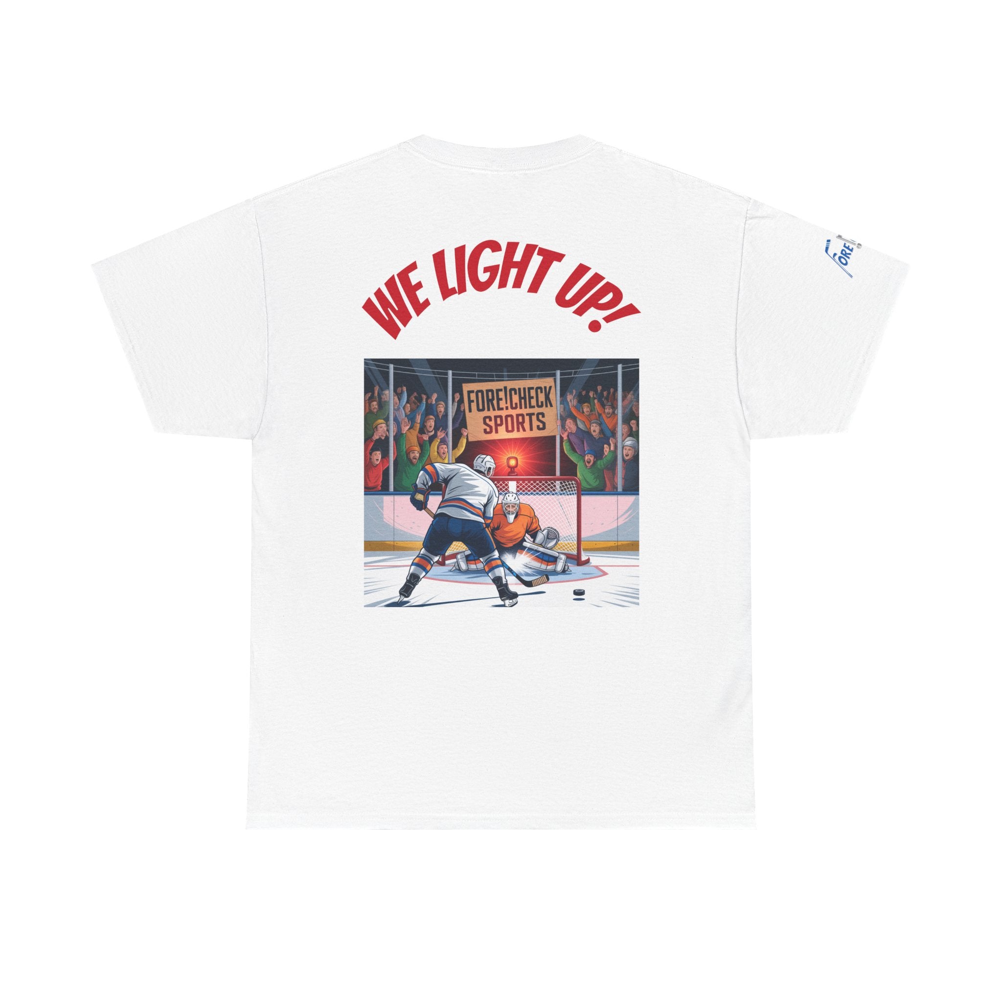 We Light Up! Ice Hockey Tee