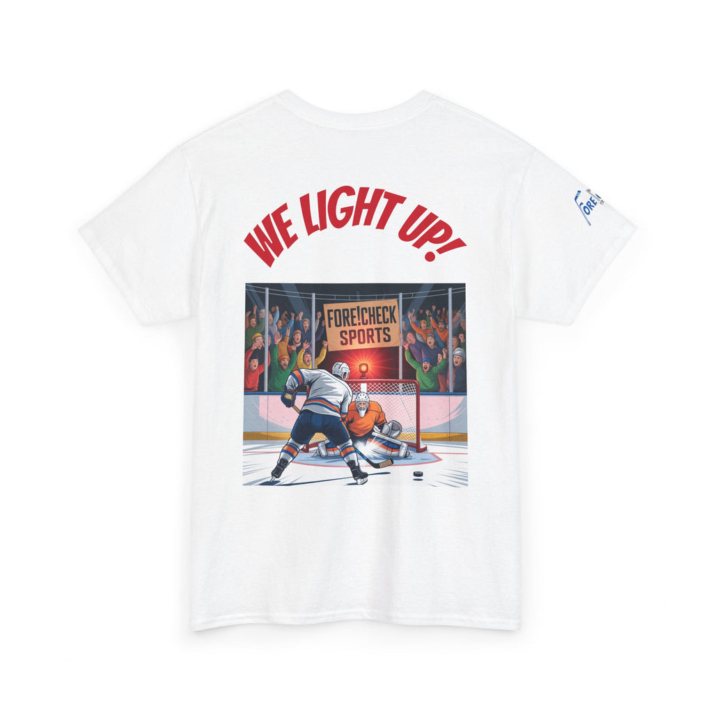 We Light Up! Ice Hockey Tee