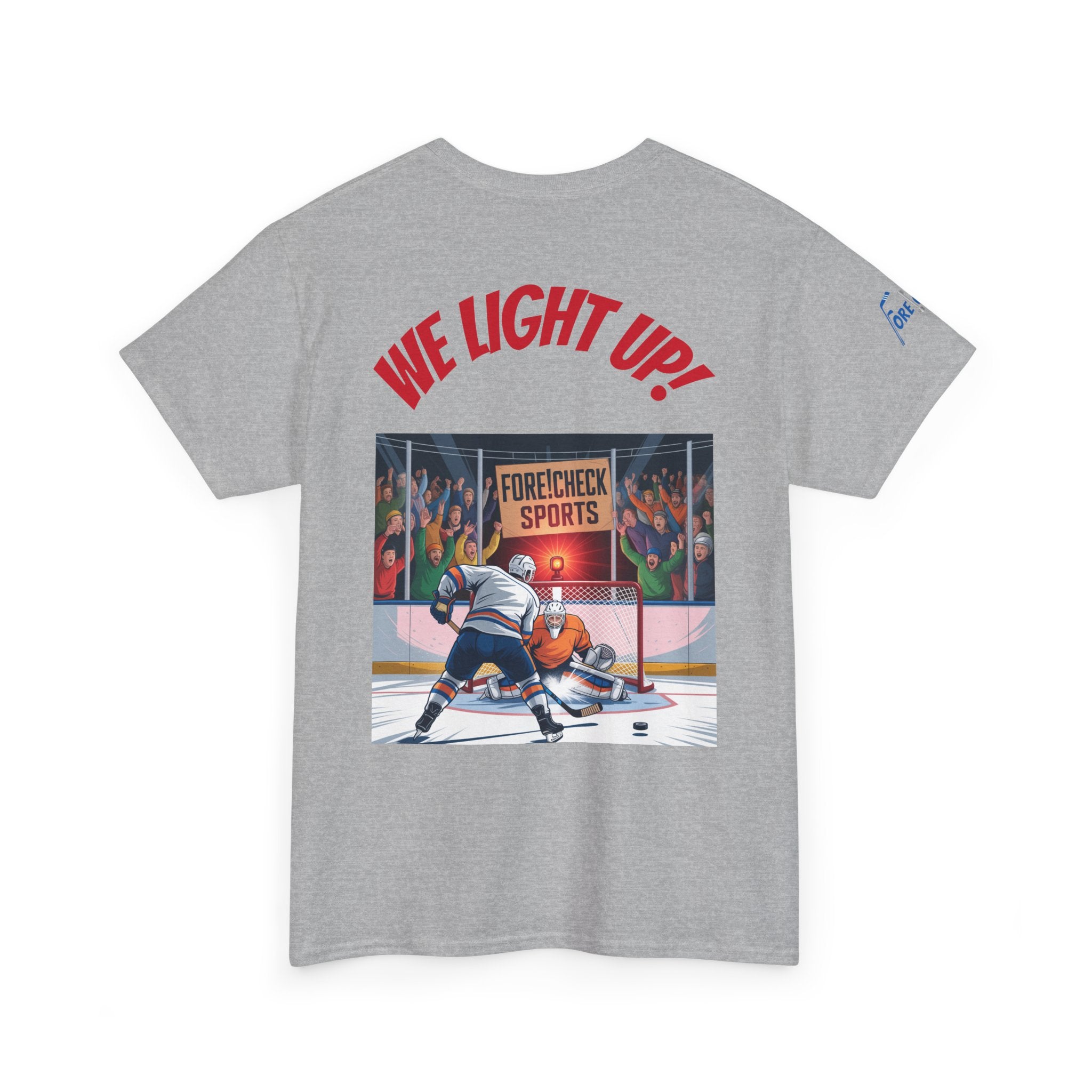 We Light Up! Ice Hockey Tee