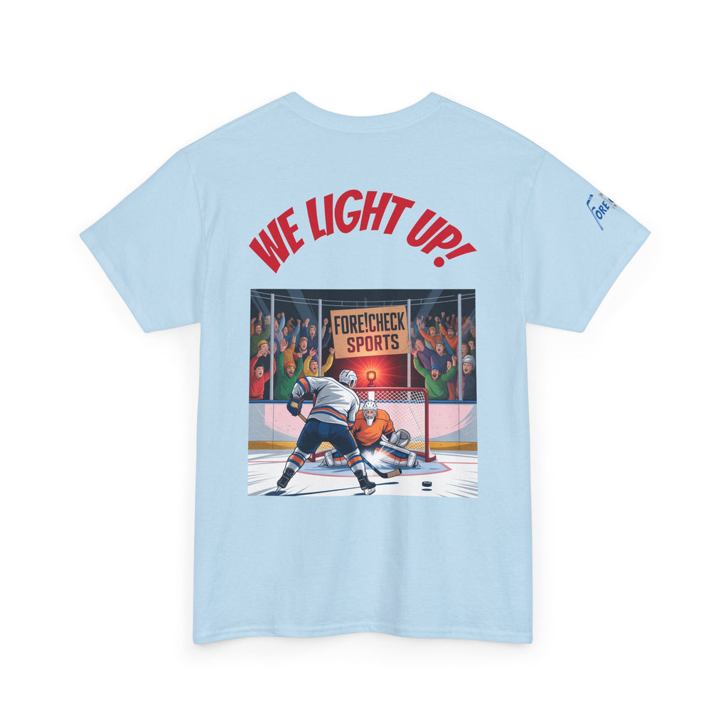 We Light Up! Ice Hockey Tee