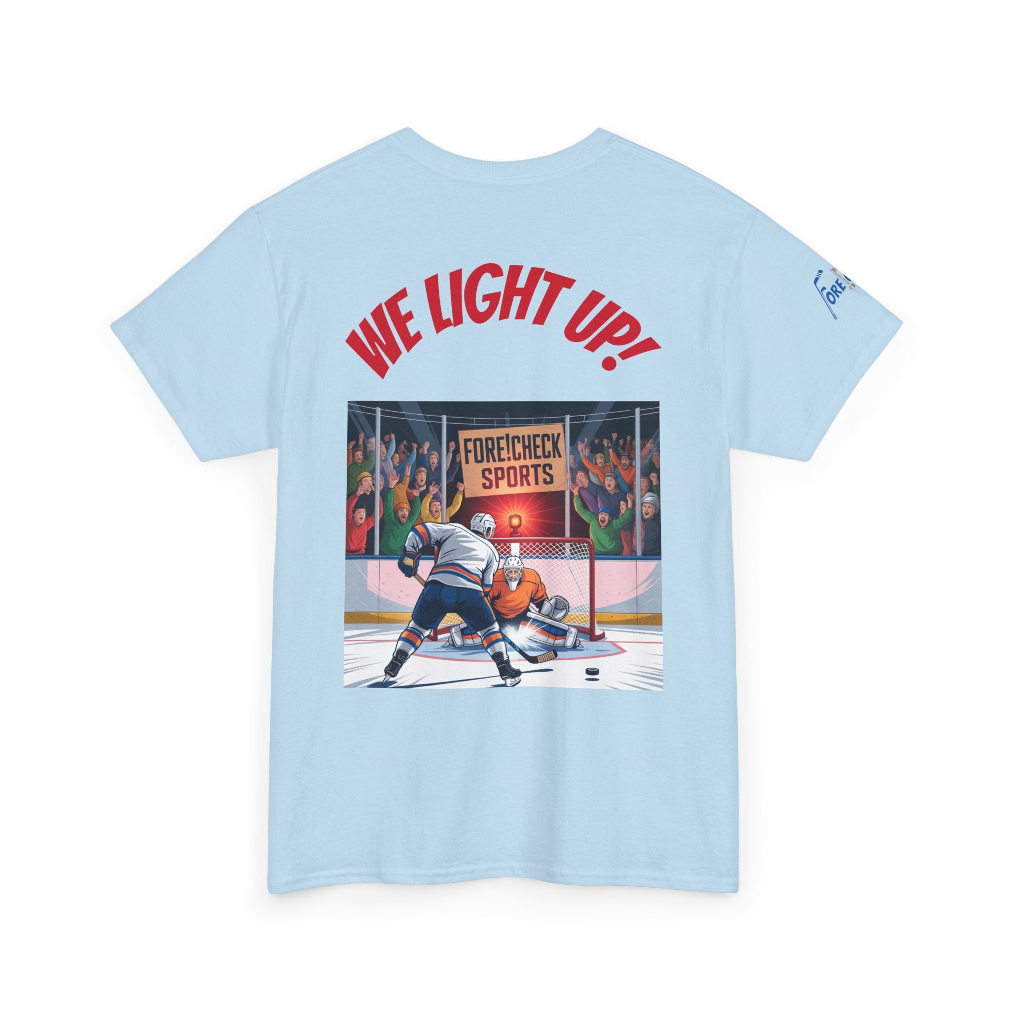 We Light Up! Ice Hockey Tee